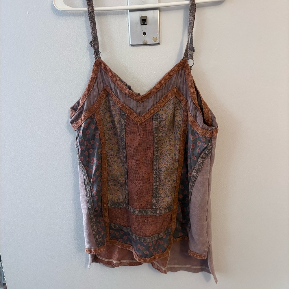 Free People Multicolor Patchwork Camisole
